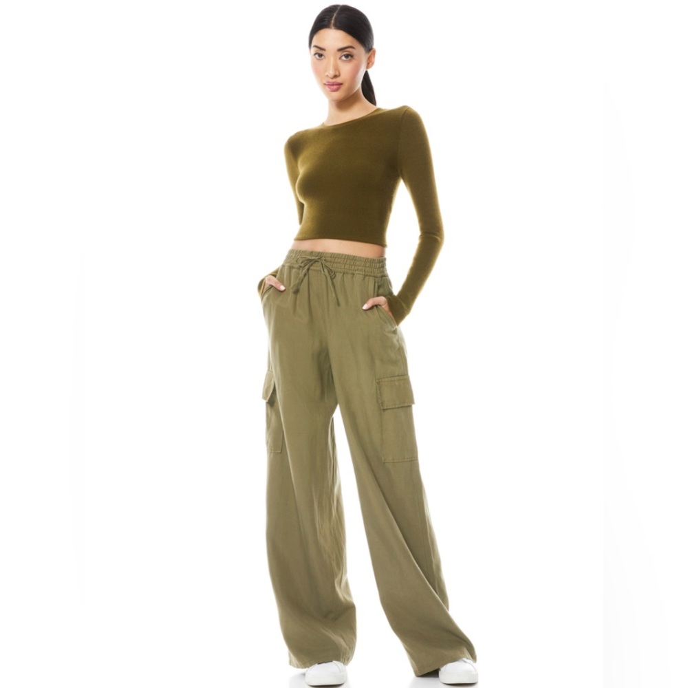 New Alice and Olivia Elda baggy cargo pants